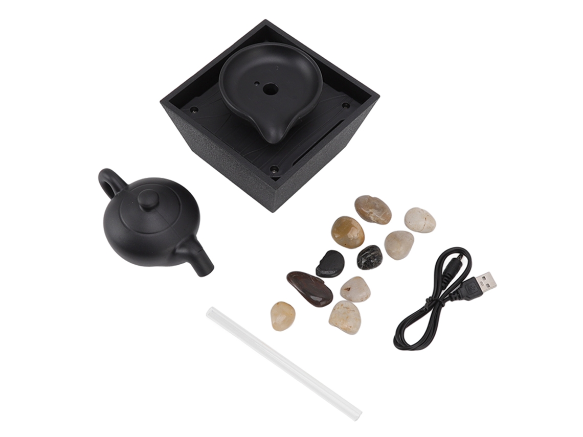 Laxiscreed Ornamento Fontaine Chá Com Led Usb E Bateria Para Decoração Elegante