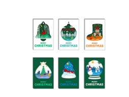 24 Cartões de Natal Conjunto de Cartões com Envelopes e Adesivos NEVEANCE