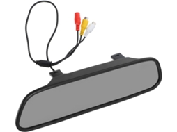 Espelho Retrovisor Para Carro Com Tela De 5 Polegadas, Abs Preto De Alta Transparência