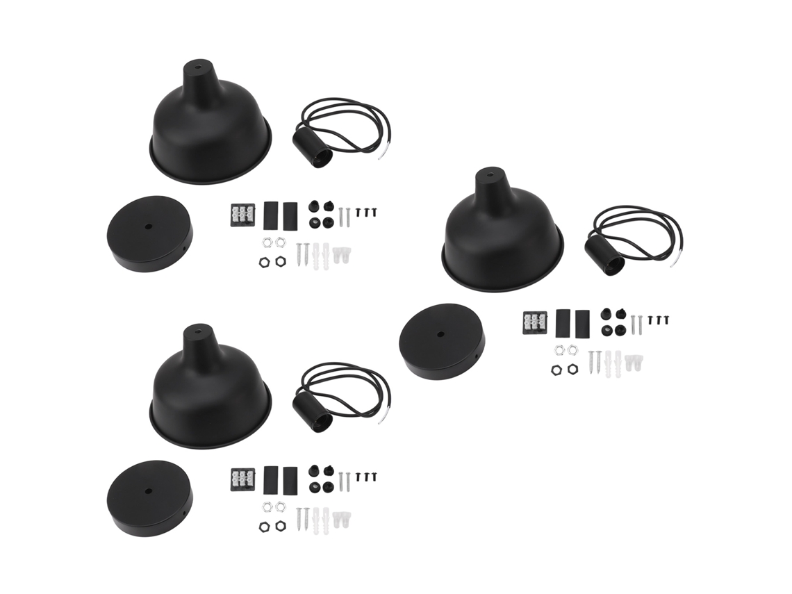 3pcs apoio para lâmpada de sino de grange ferro ajustável 110 240V para casa bares restaurantes | S/MARCA