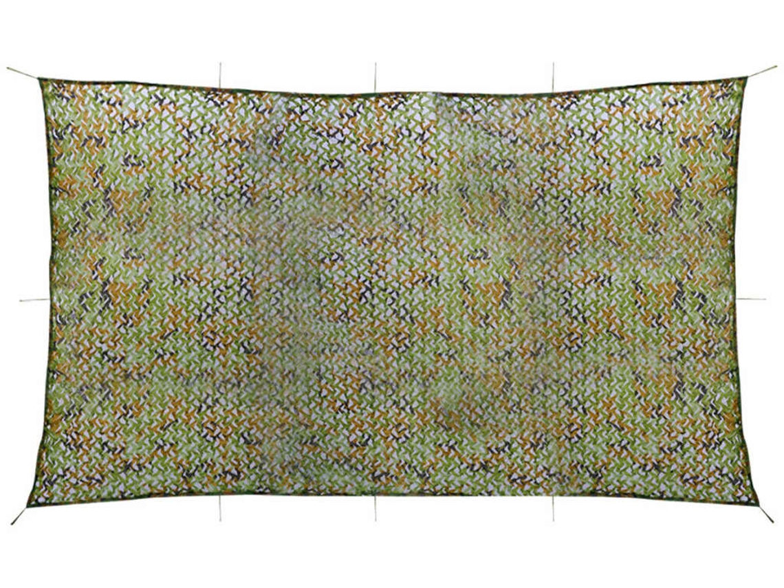 Rede camuflagem VIDAXL Verde Tecido ( 3x5 m)