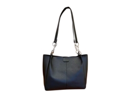 Bolsa de Ombro Feminina de Moda, Grande Capacidade, para Compra, Ladies Pu, Preta com S/MARCA