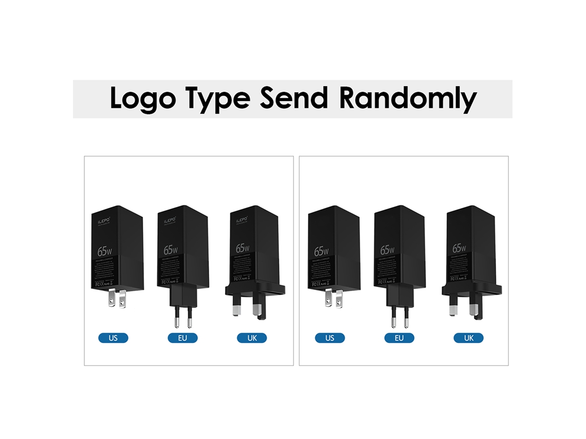 Carregador PD 65W com 3 Portas USB-C | S/MARCA