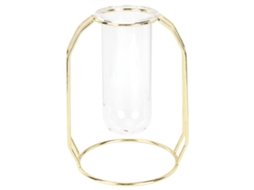 Vaso De Planta Hidropônico Transparente Decorativo Para Mesa Em Vidro Ouro