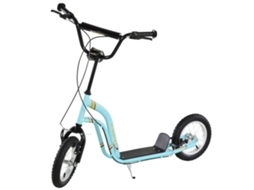 Patinete Infantil Para Crianças A Partir De 5 Anos. Patinete De Impulso. Patinete Urbano Infantil. Alumínio. 120 X 58 X 85 95cm. Azul Claro. Btforus