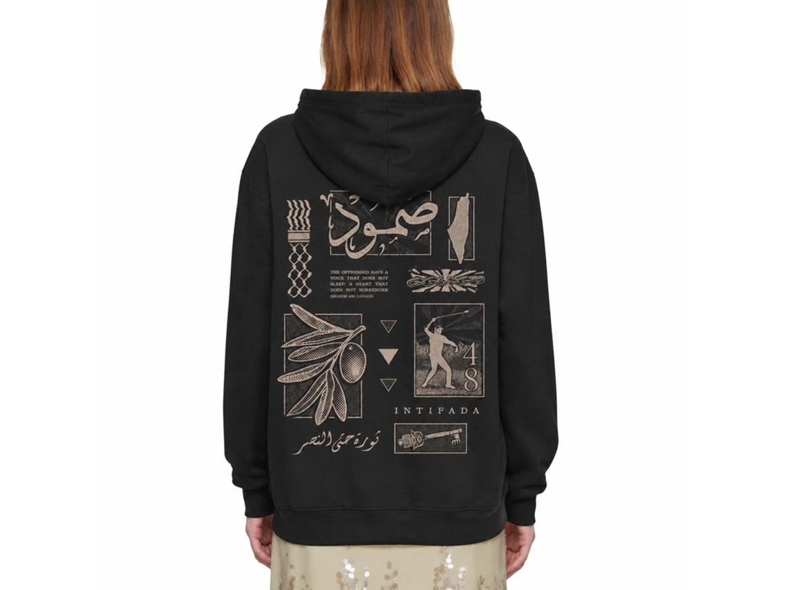 Rockinstone Resistance48 Black Hoodie Unique Designer Style