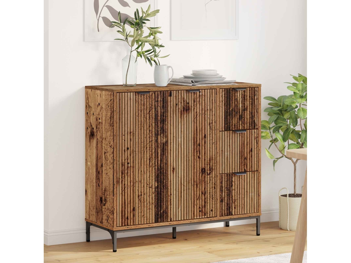 Vidaxl Buffet Madeira Antiga 89,5 X 33 X 82 Cm Derivados De Madeira