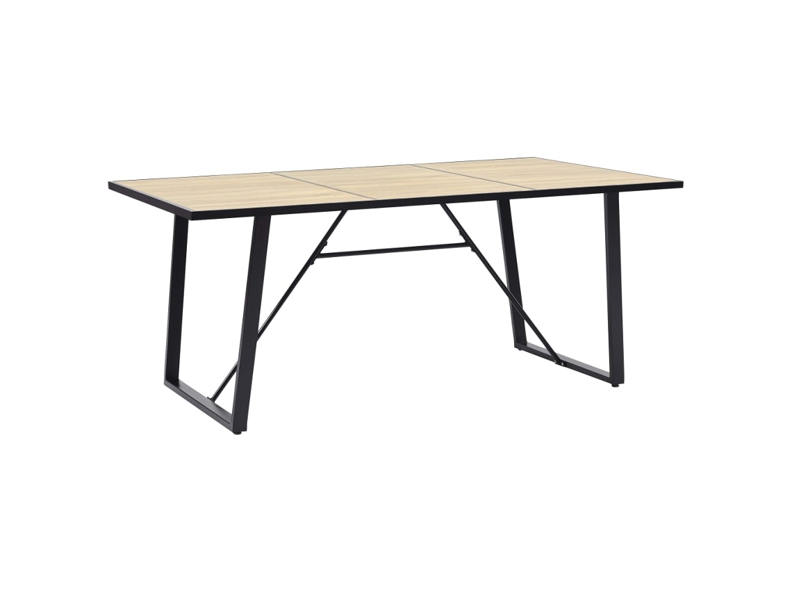 Vidaxl Mesa De Jantar 200x100x75 Cm Mdf Cor Carvalho