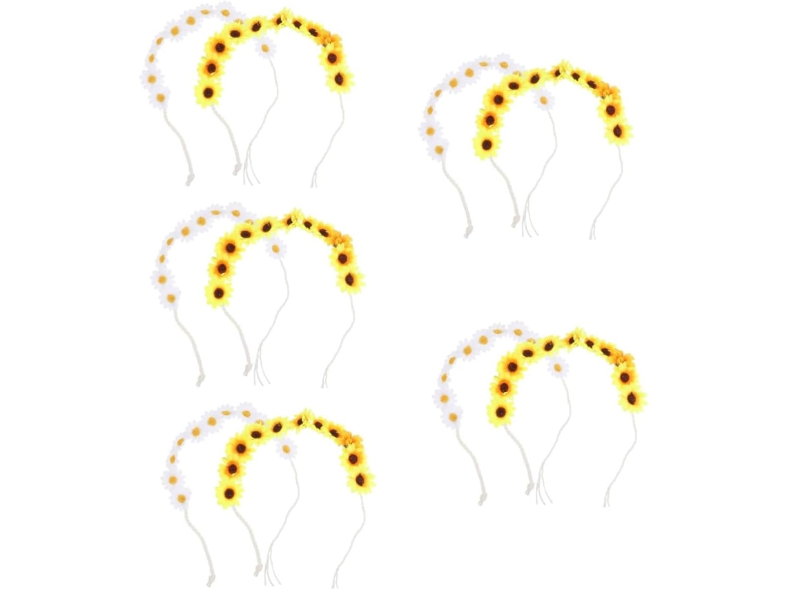 Conjunto De 10 Faixas De Cabelo Em Tecido Para Casamento, Halloween E Acessórios Elegantes.