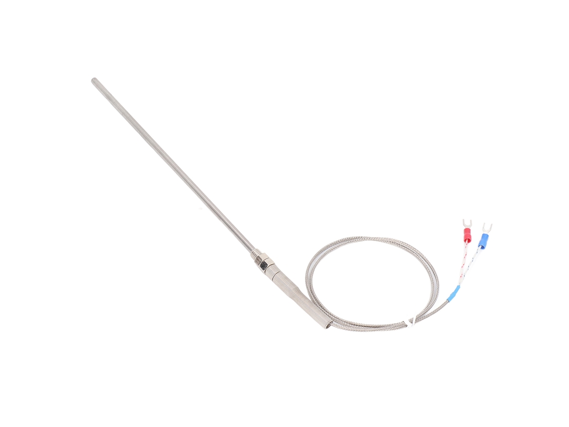 Sensor de Temperatura Termopar Tipo K Sonda 200mm Respuesta Rápida Rango Amplio 2m