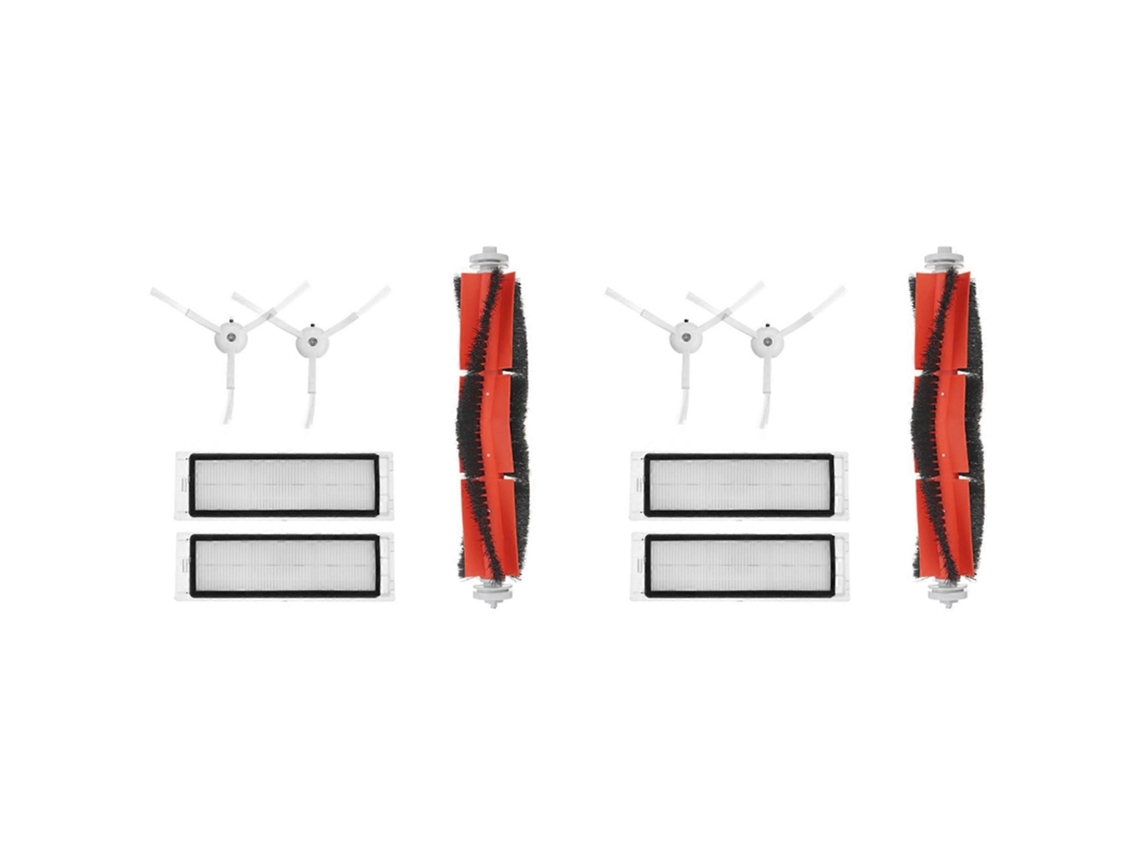 Conjunto De 2 Acessórios Para Aspirador De Pó Robô Xiaomi Roborock: Escova Principal, Filtros, Escovas Laterais E Esfregão._ptg