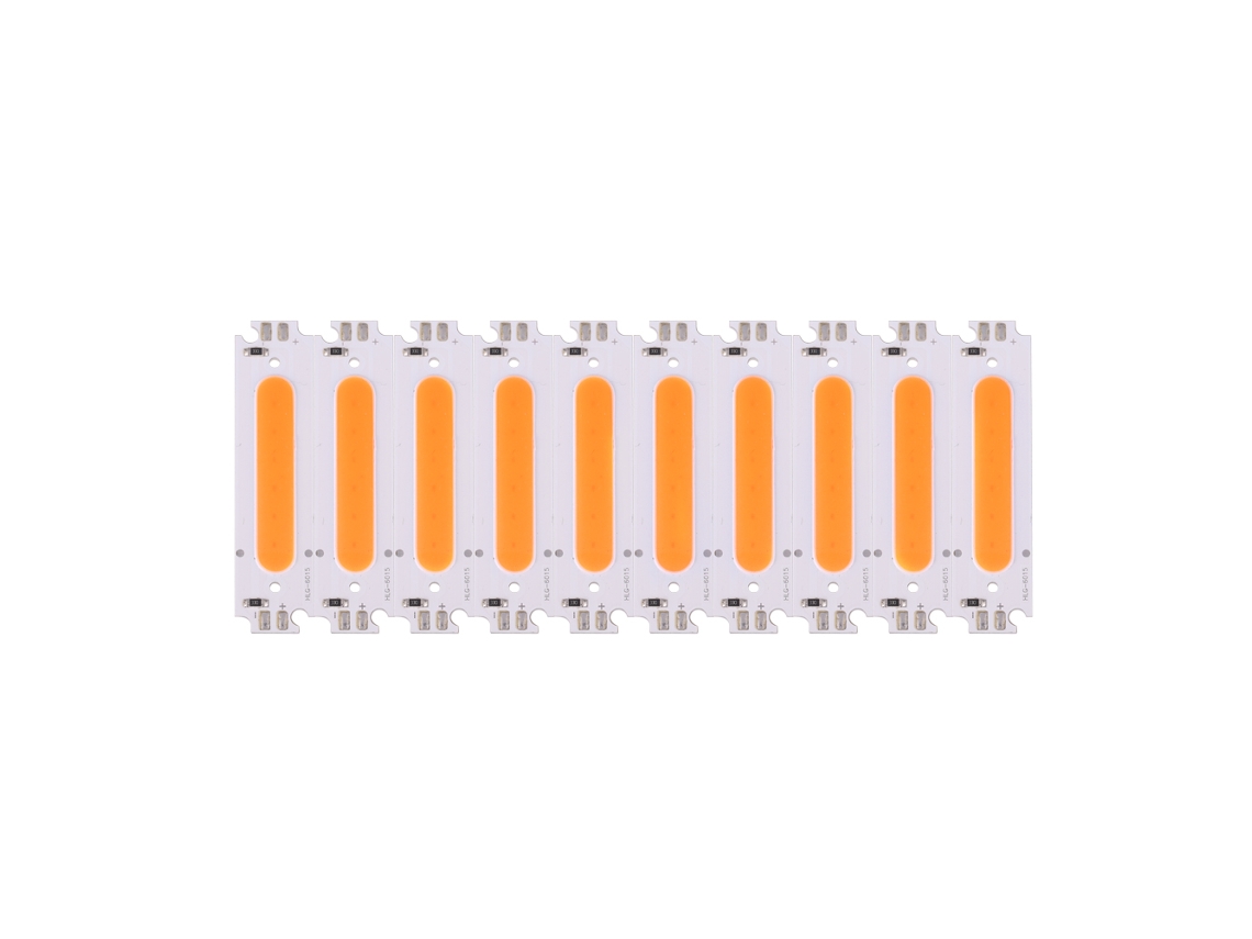 Rebe-10 Piezas Fonte De Luz Chip Cob 12v 2w Vermelho Para Lâmpadas Led Diy E Faróis De Carro