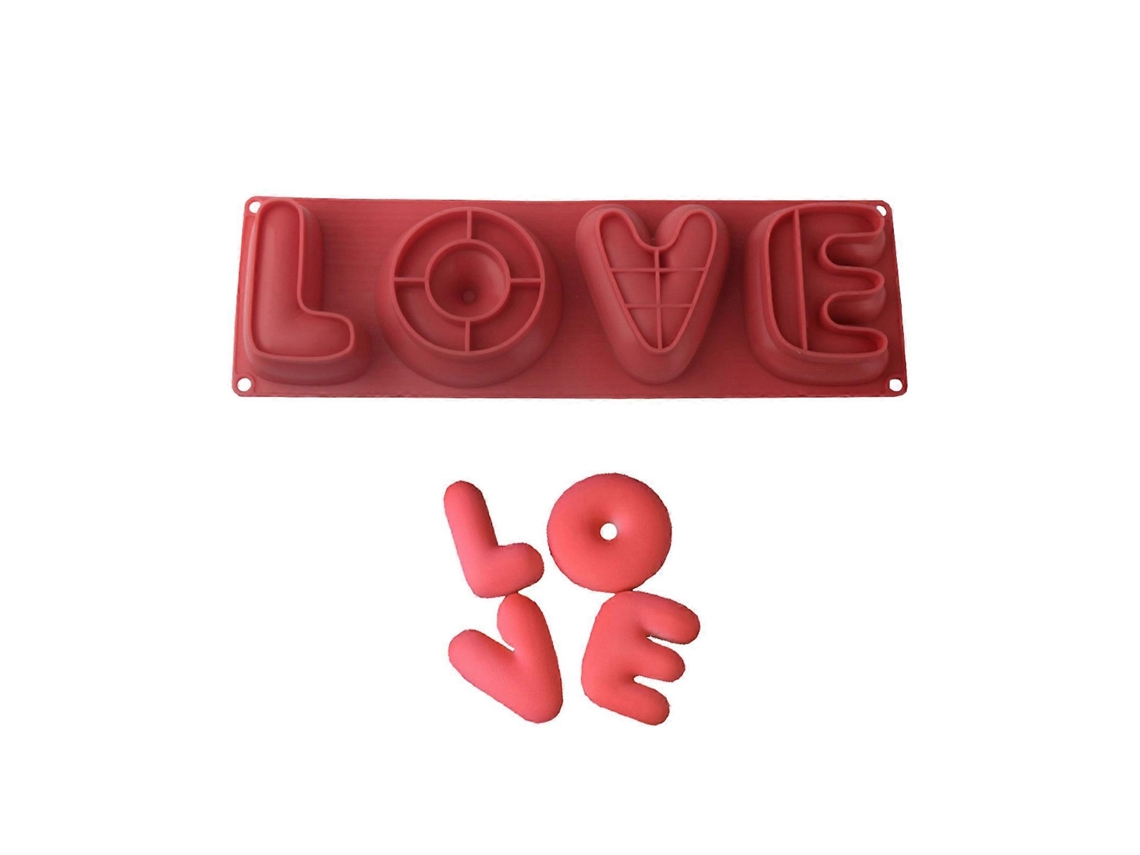 Moldes De Silicone De Alta Qualidade Love, Próprios Para Alimentos, Em Formato De Carta De Amor Para O Dia Dos Namorados, Ideais Para Fazer Mousses Ar