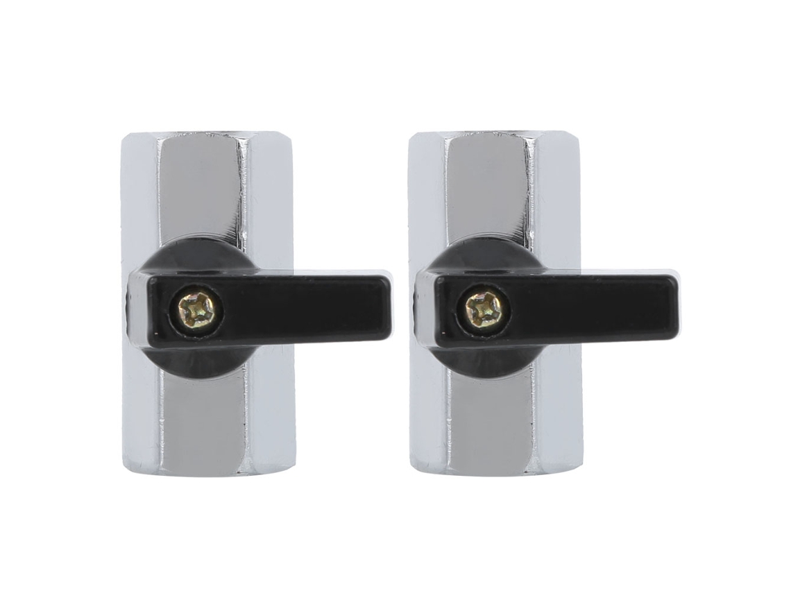 Válvula De Bola Pneumática Mini De Passagem Direta Com Rosca Dupla Fêmea G3/8in De Latão Polido 2pcs