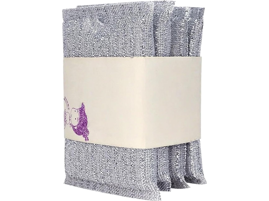 Conjunto De 4 Panos Prato, Com Poder Limpeza A Arranhões, Reutilizáveiss E Duráveis, Para Limpar