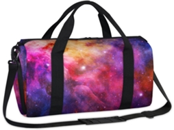 Bolsa Esportiva com Estampa de Galáxia e Nebulosa para Fins de Semana (45x21,5x23cm) tecido de poliéster