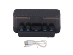 Ats altavoz Bt Teclado Colorido 1200mah Sonido Estéreo Subwoofer Ornamento de Mesa Luz Nocturna para Hogar