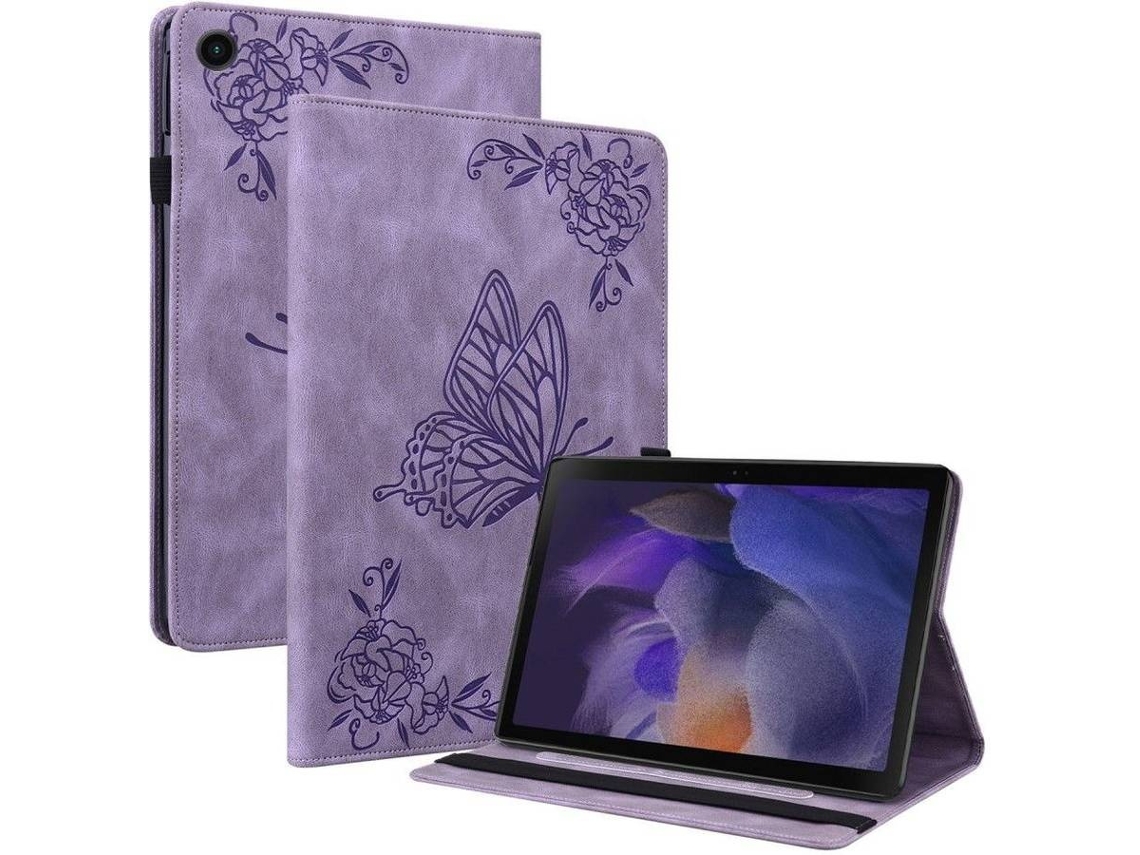 Elysve Capa Protetora Para Samsung Galaxy Tab A7 Lite, 8,7 Polegadas, Proteção Antiqueda, Cor Roxa