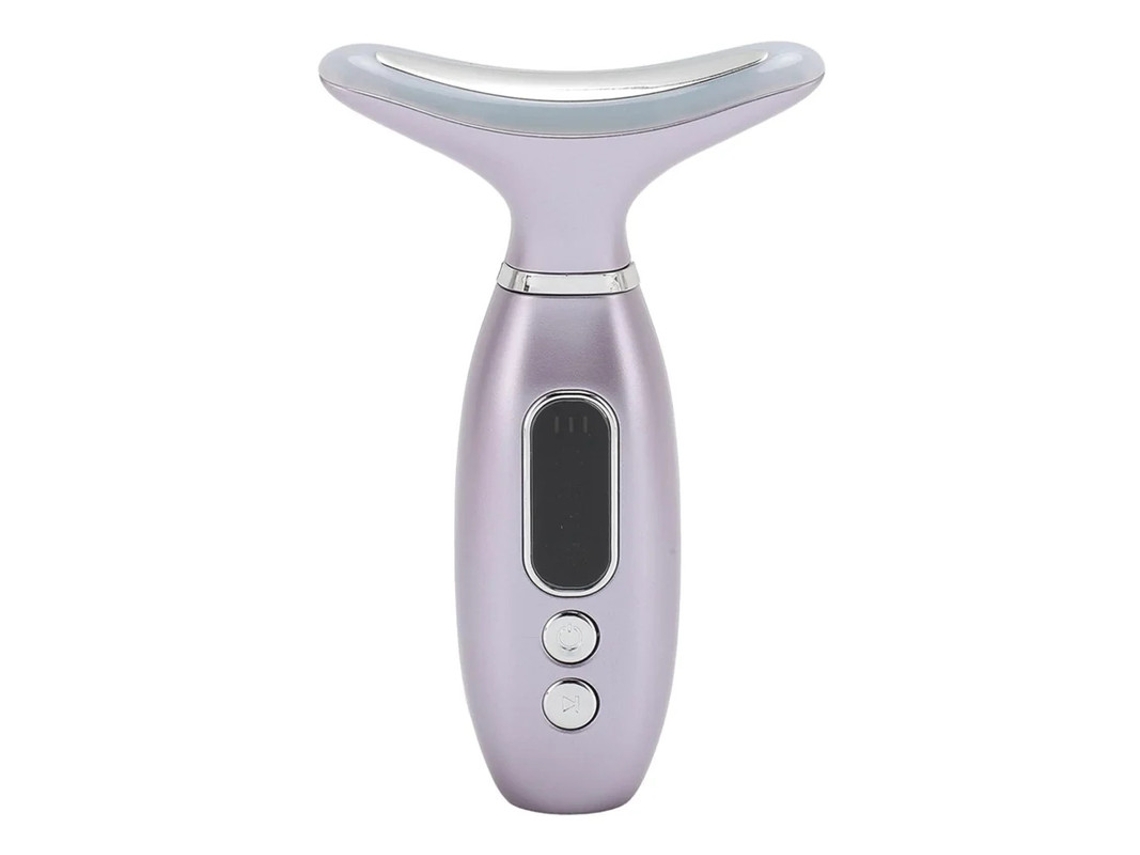 Massajador De Beleza Facial Com Vários Níveis De Vibração Ativação Da Pele Bateria De Lítio Recarregável Para Rosto E Pescoço Roxo Bestvite