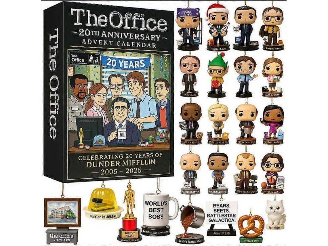 Calendário de Advento de Natal 2025 The Office em Acrílico Nova Line