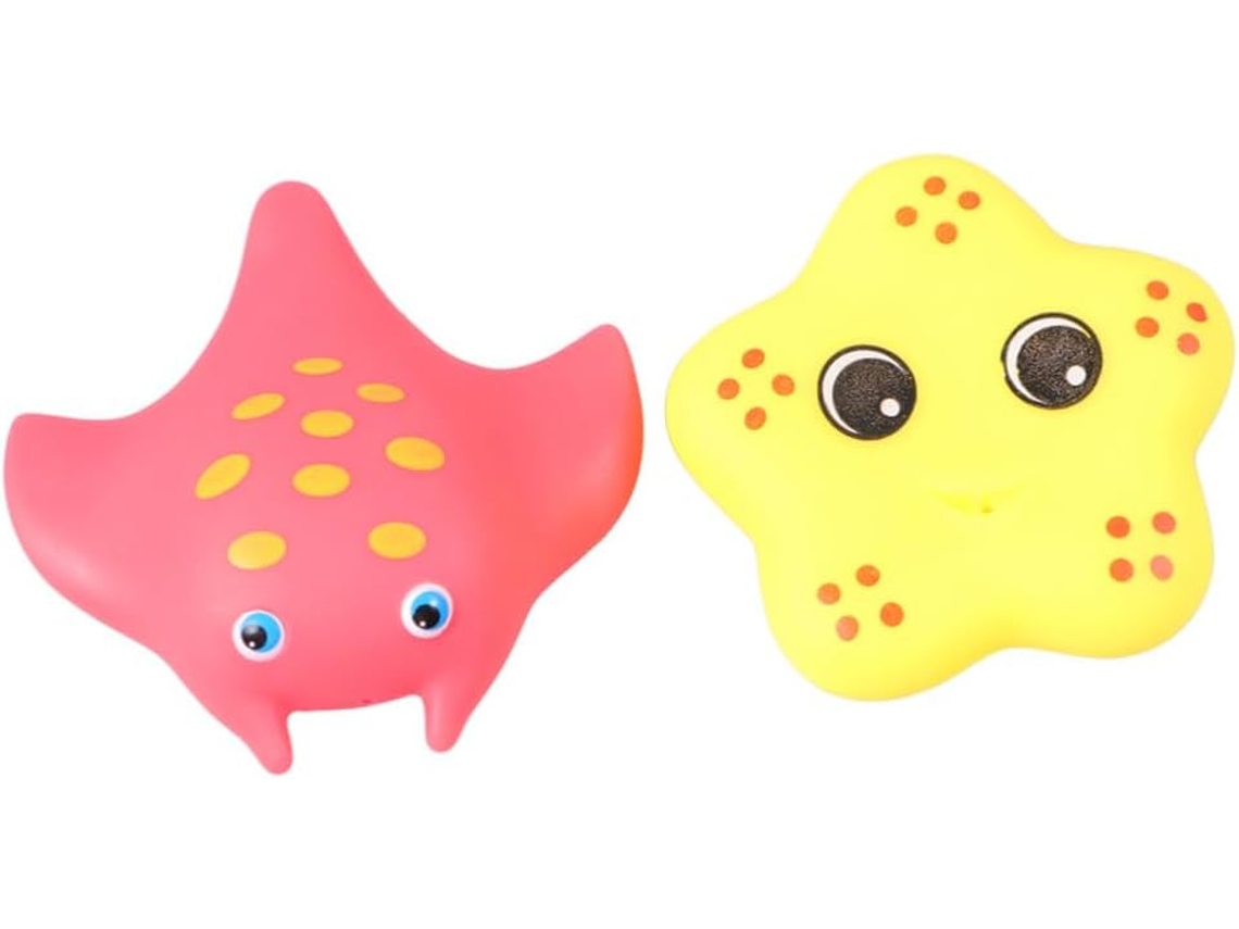 Conjunto de 8 Brinquedos de Banho para Meninos e Meninas, Animais Marinhos Ecológicos, CHABERLU