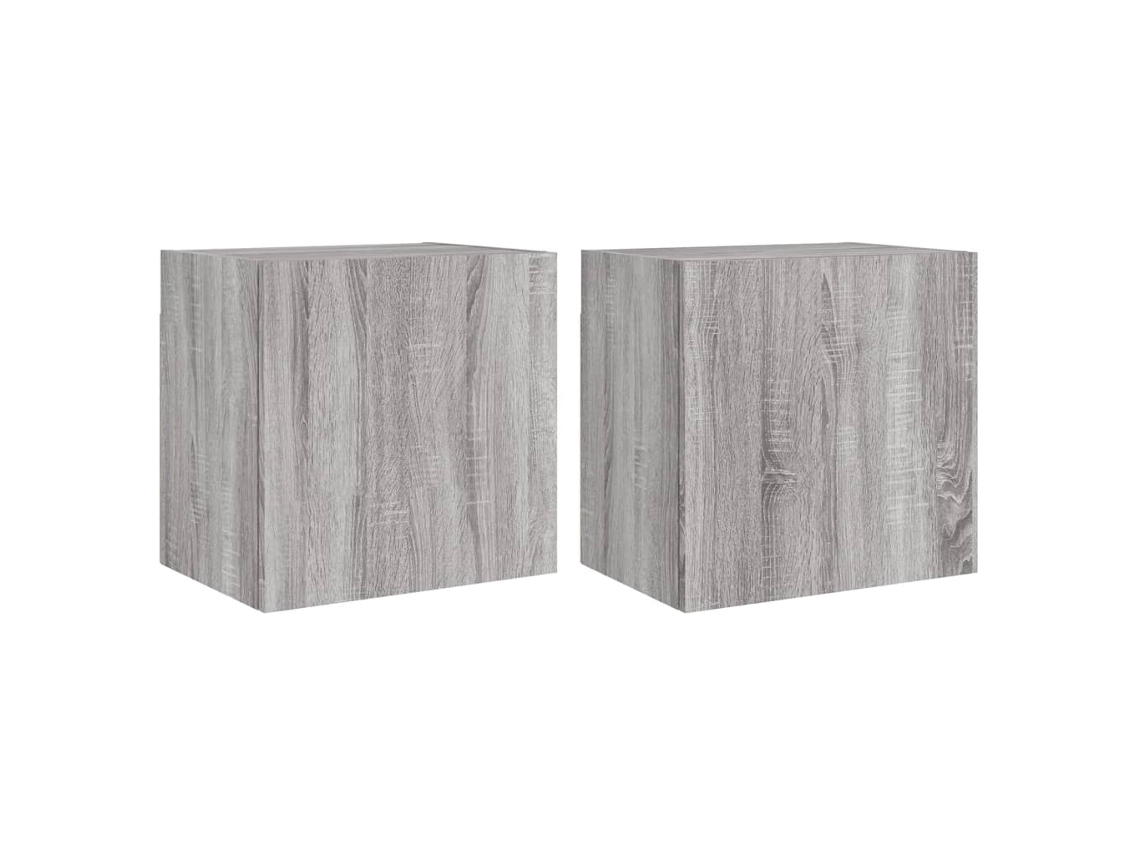 Tv Wall Cabinet, Tv Wall Cabinets Vidaxl Cinzeto Madeira Processada (n/a)