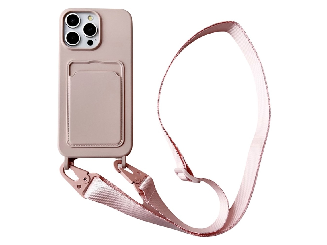Correia Casa Quedas Para Iphone 15 Pro Max Silicone Rosa