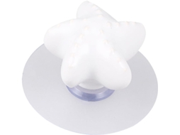 Puxador De Gaveta Com Ventosa Em Cerâmica Amosfun Sea Star, Branco, Sem Necessidade De Furar, Para Armários E Portas