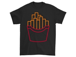 Camiseta Simples De Batatas Fritas VONKELIOS