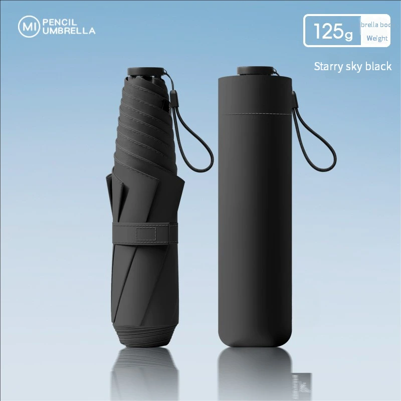 Guarda chuva solar portátil MDUG de 125g com dupla função para proteção solar, UV e chuva
