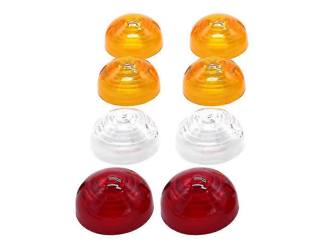 8 Pcs Tail Light Lens Kit Indicator Side Lamp Replacement For Land Rover Series 3 All Models Defender 1995 Front All Models