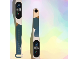 Pulseira EOOCOO (design de Blocos de Cor para Xiaomi Mi Band 3/4/5/6)