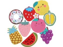 Ímãs De Geladeira Happyyami Em Formato Frutas, 9 Peças Decorativas