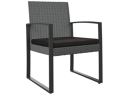 Garden Dining Chair, Garden Dining Chairs Vidaxl Cinzeto Polipropileno (n/a)