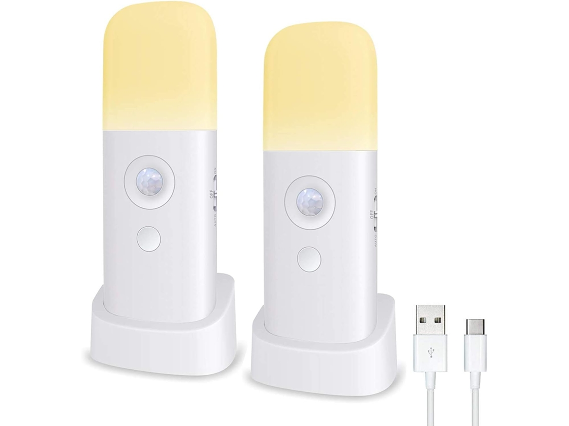 Luz Noturna com Sensor de Movimento, Recarregável, Portátil BRILVIBERA