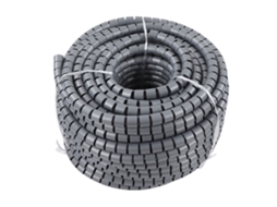 Protetor de cabo espiral PE flexível para aparelhos elétricos, diâmetro 22 mm (0,87 pol.), comprimento 50 m (164,04 pés)
