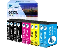 Cartucho Compatível Gotoners 603xl Multicor 10 Peças Alta Qualidade