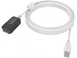 Cabo de Dados VISION (USB A - 5 m - Branco)