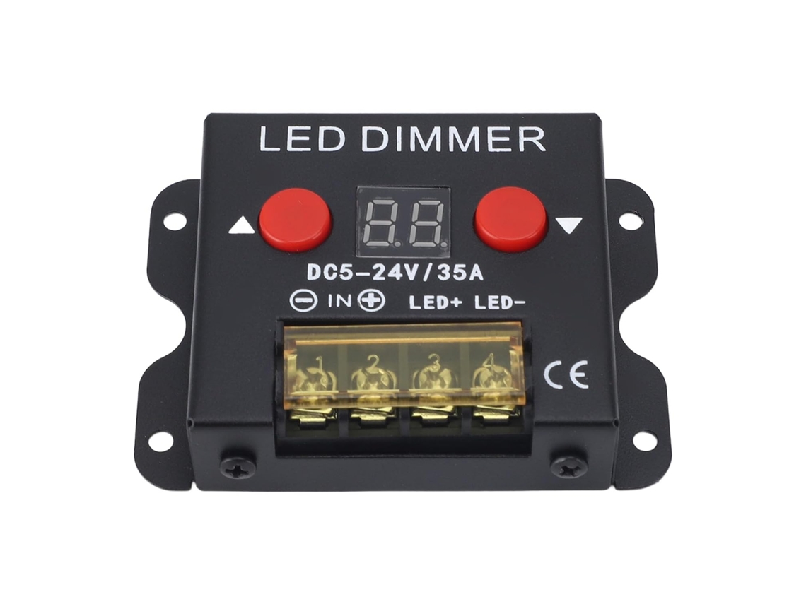 Dimmer Led Com Display Digital, Controlador De 35a