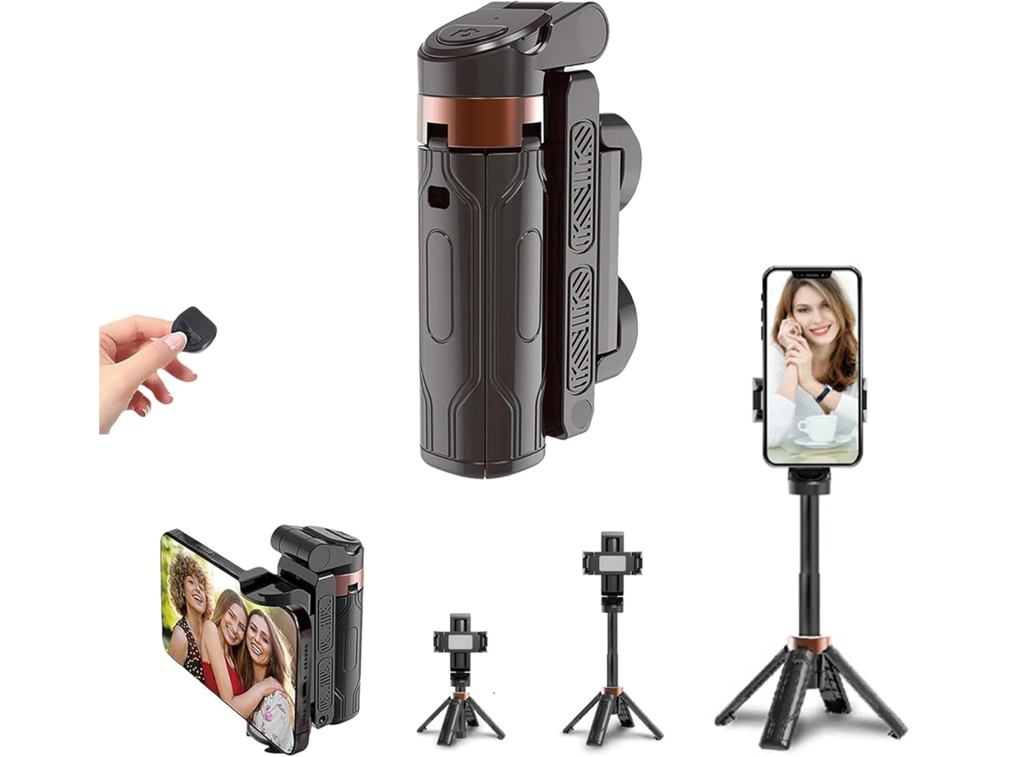Mini Tripé Para Selfie, Tripé Mágico Portátil Para Celular - 2025 Pocket Flex Jj02 Tripé Razunoth Com Rotação De 360° E Controle Remoto