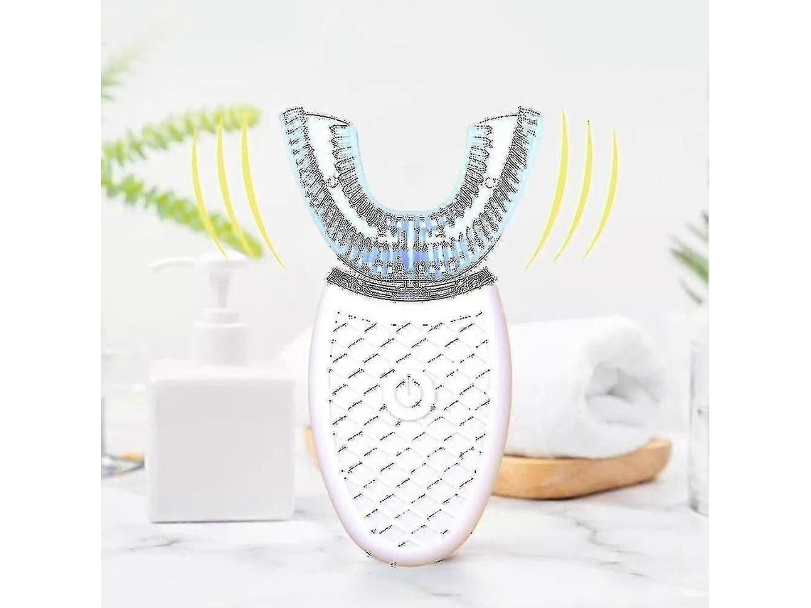 a Nova Escova de Dentes Ultrassônica Elétrica, Ferramenta Cuidado Clareamento em Forma Silicone U, Elétrica Adulta GOKOCO