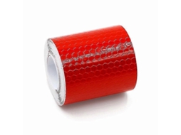 Cinta Reflectiva 3m X 50mm Impermeable Autoadhesiva de Alta Intensidad Pegatinas de Advertencia para Seguridad 1 Peça Vermelha