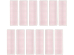 Organizador adesivo Washi Labrimp rosa de plástico, 40 unidades, design simples e portátil para mesa de casa