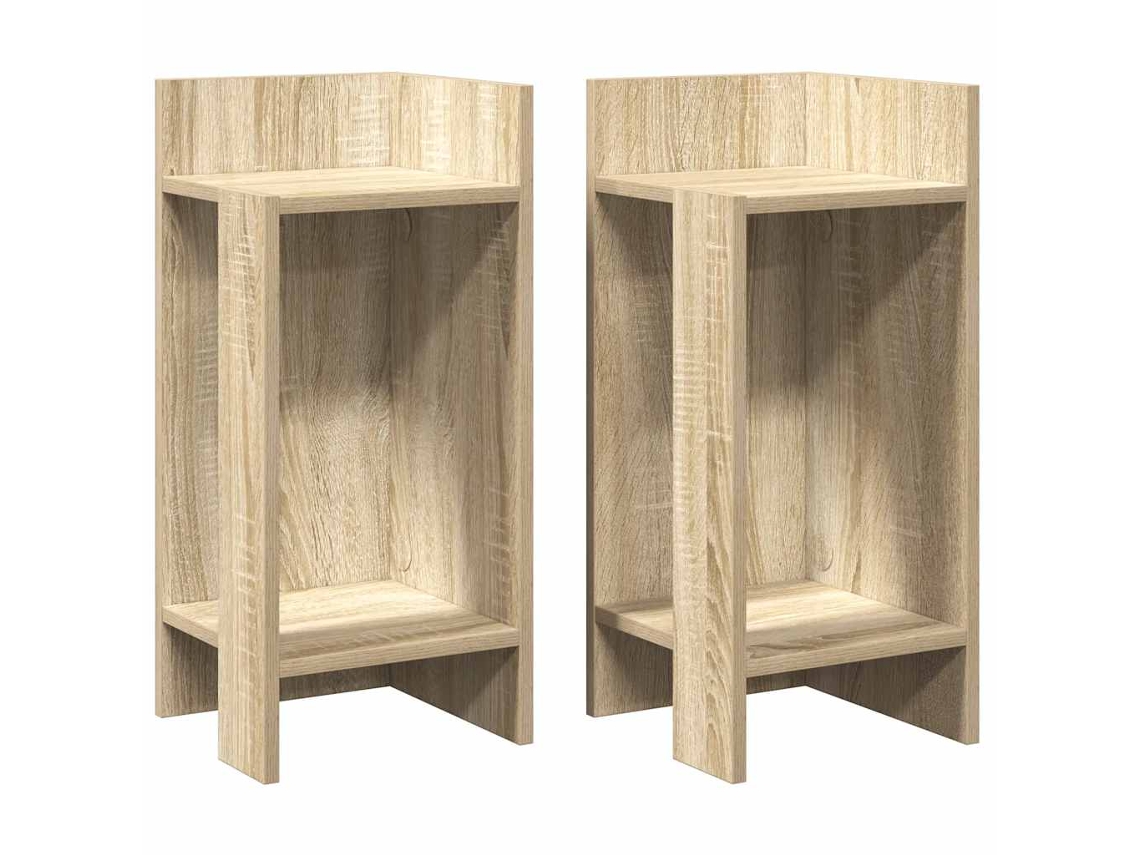Side Table, Side Tables Vidaxl Marrom Madeira Processada (n/a)