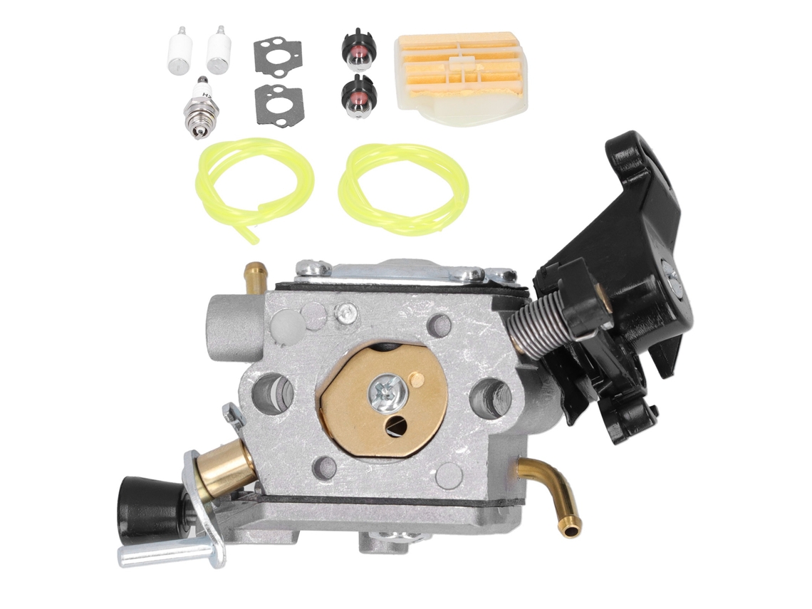 Kit Carburador com Borbulha de Priming para Husqvarna 445 450 445E 506450401 Zama | S/MARCA