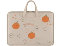 Bolsa Para Laptop Com Desenho Animado Pintado, Linda, Fashion, Três Laranjas, 14 Polegadas, À Prova Dágua Brilvibera