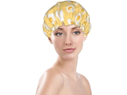 Touca De Banho Feminina, Reutilizável, Impermeável, Dupla Camada, Com Elástico, Ideal Para Cabelos Longos, Linda Touca