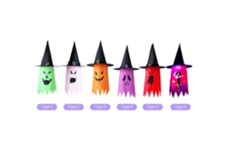 Decorações De Halloween Com Design Oco E Luzes Da Laxiscreed Para Festa Assustadora E Temática