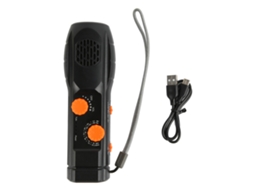 Rádio Emergência LAXISCREED Lanterna Usb 1200mah Preto