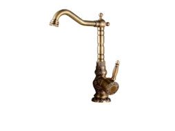 Torneira Misturadora Para Banheiro Em Latão, Válvula Cerâmica Durável, Torneira De Água Quente E Fria,antique Brass C Tall